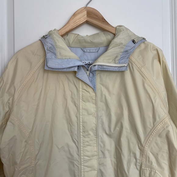 Columbia Sportswear Women’s Omni-Tech Waterproof Breathable Jacket Pale Yellow L - Picture 2 of 9